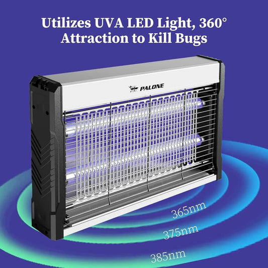 Electric Bug Zapper 3200V Mosquito Zapper Killer Indoor Insect Killer with Hanging Chain Removable Collection Tray Bug Zapper