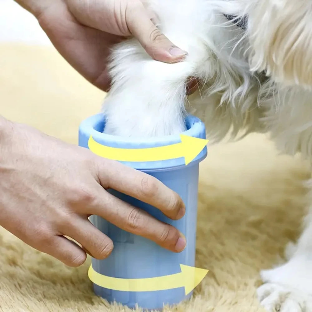 [1pc Portable Pet Foot Washer] 1pc Portable Pet Foot Washing Cup, Dog Foot Mud Removal Cleaning Tool