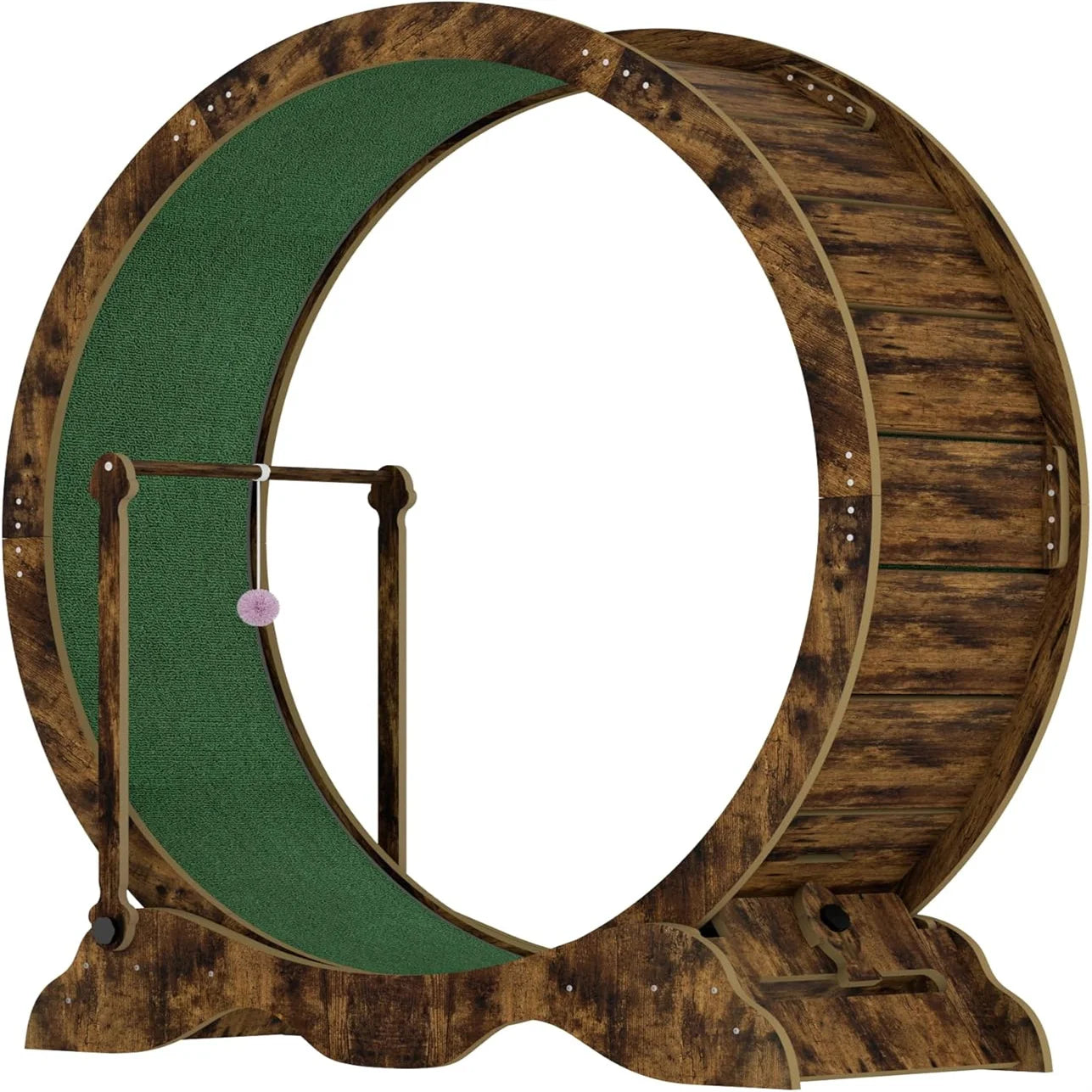 Exercise Wheel for Indoor Cats, 48" Large Cat Running Wheel with Super Wide 15" Tread, Quiet Spinner Hamster Wheel, Supports Up